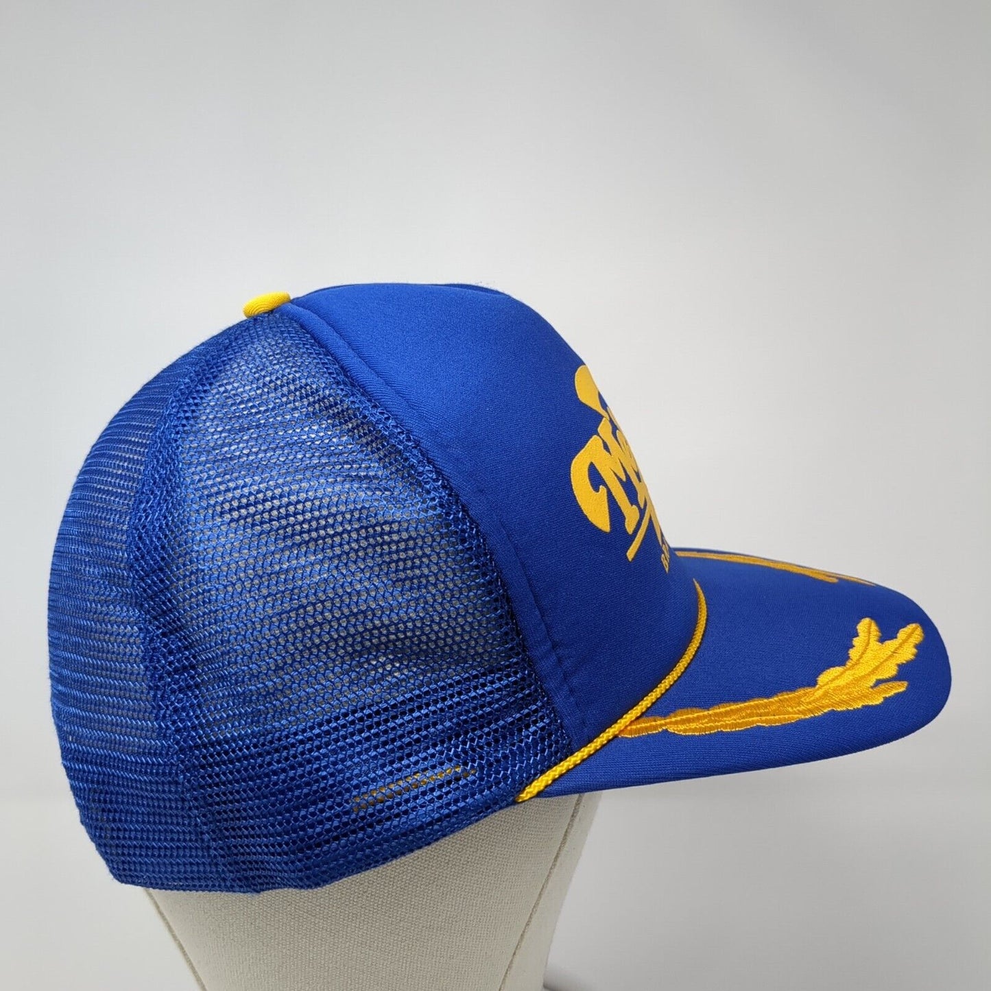 Mel Tillis Branson MO Snapback Rope Trucker Hat Blue One Size Mesh Back