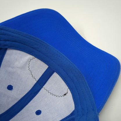 Big X Baseball Cap Blue One Size Grand Teton Distillery Mountain Patch Hat