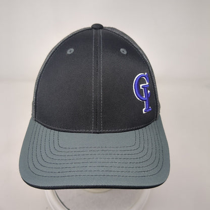 CI Softball Fitted Mesh Back Trucker Hat Gray 6 7/8-7 3/8 Embroidered