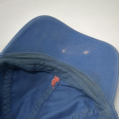 Polo Ralph Lauren Baseball Cap Blue One Size Orange Embroidered Polo Hat