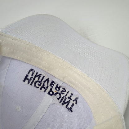 High Point University Baseball Cap White Purple One Size Embroidered Panther hat
