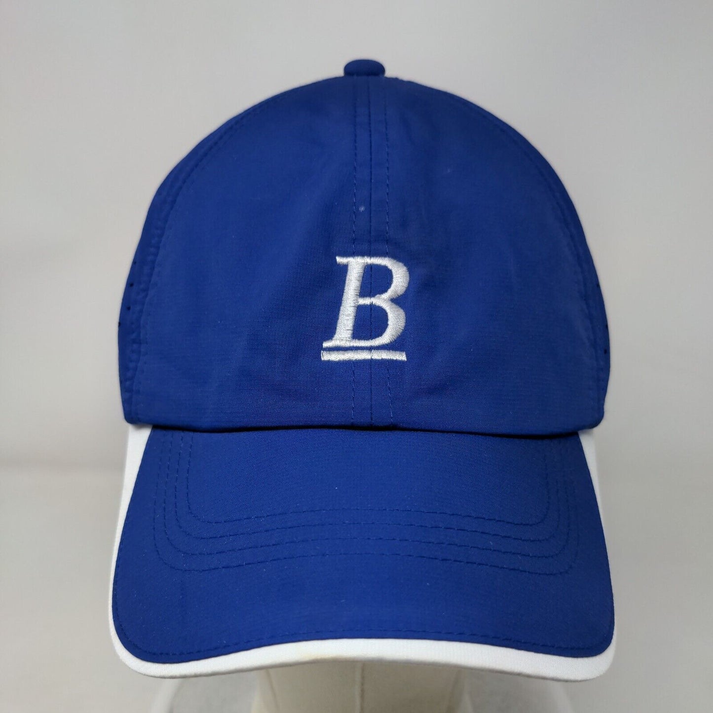 Underlined B Strapback Hat Blue One Size Embroidered Nike Golf 6 Panel