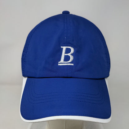 Underlined B Strapback Hat Blue One Size Embroidered Nike Golf 6 Panel