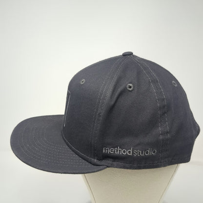 New Era Snapback Gray One Size Hat Method Studio M Logo 9FIFTY Cotton Flat Brim