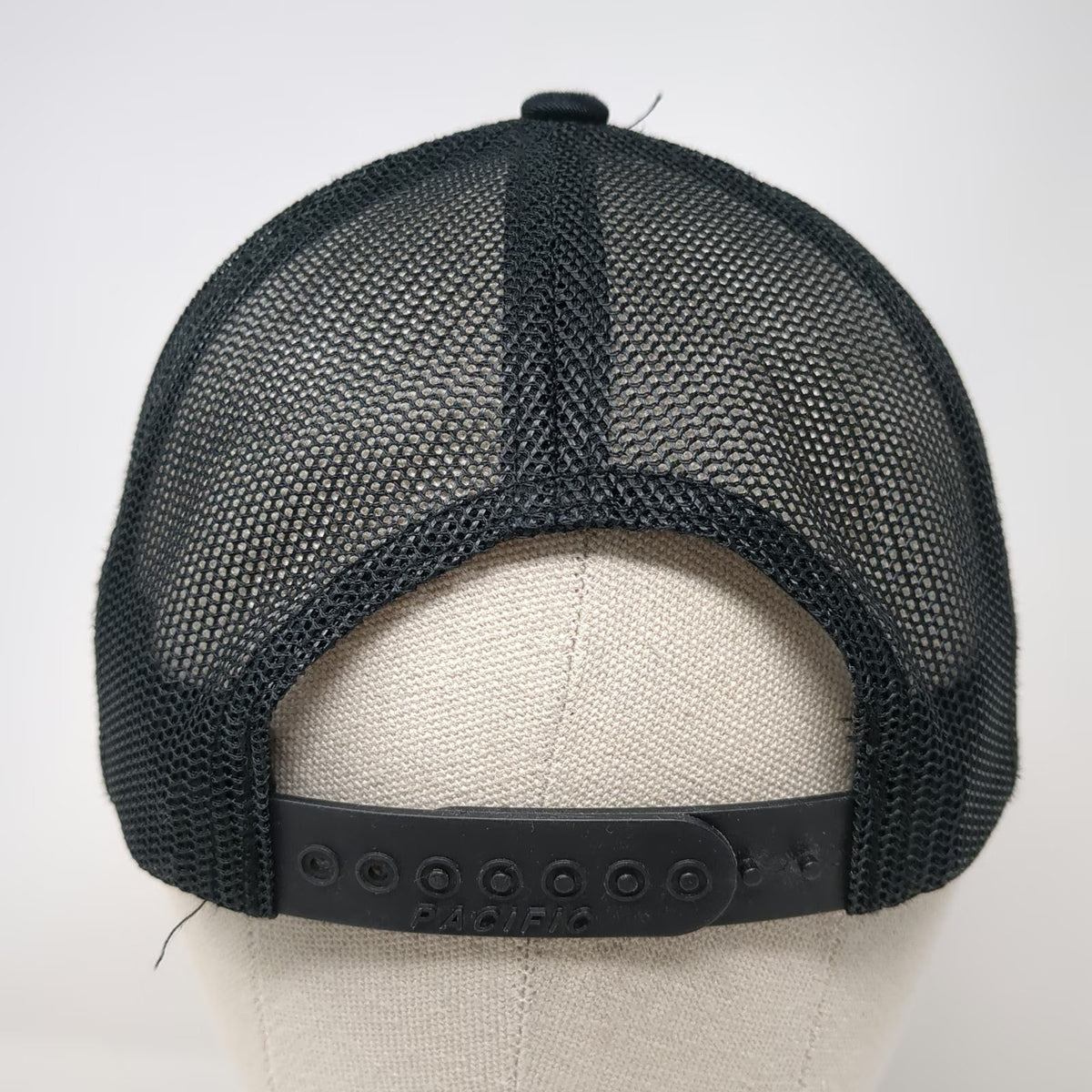 Pacific Headwear Trucker Hat Black One Size Mesh Snapback Herman Goldner Co Inc