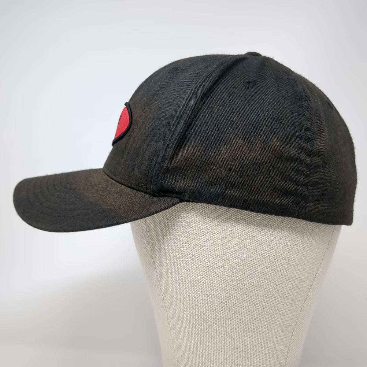 So-Cal Speed Shop Baseball Cap Black M Flexfit Fitted Patched Sun Faded Hat