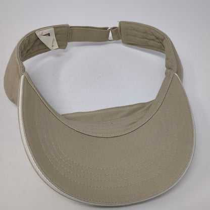 Faded Glory Sun Visor Hat Brown One Size Adjustable Strap Lightweight Blank