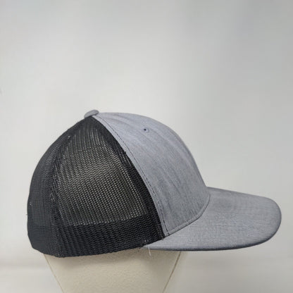 ILB Electric Snapback Mesh Back Trucker Hat Gray One Size Embroidered