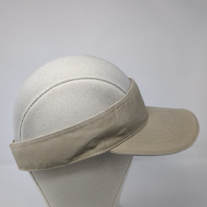 Faded Glory Sun Visor Hat Brown One Size Adjustable Strap Lightweight Blank