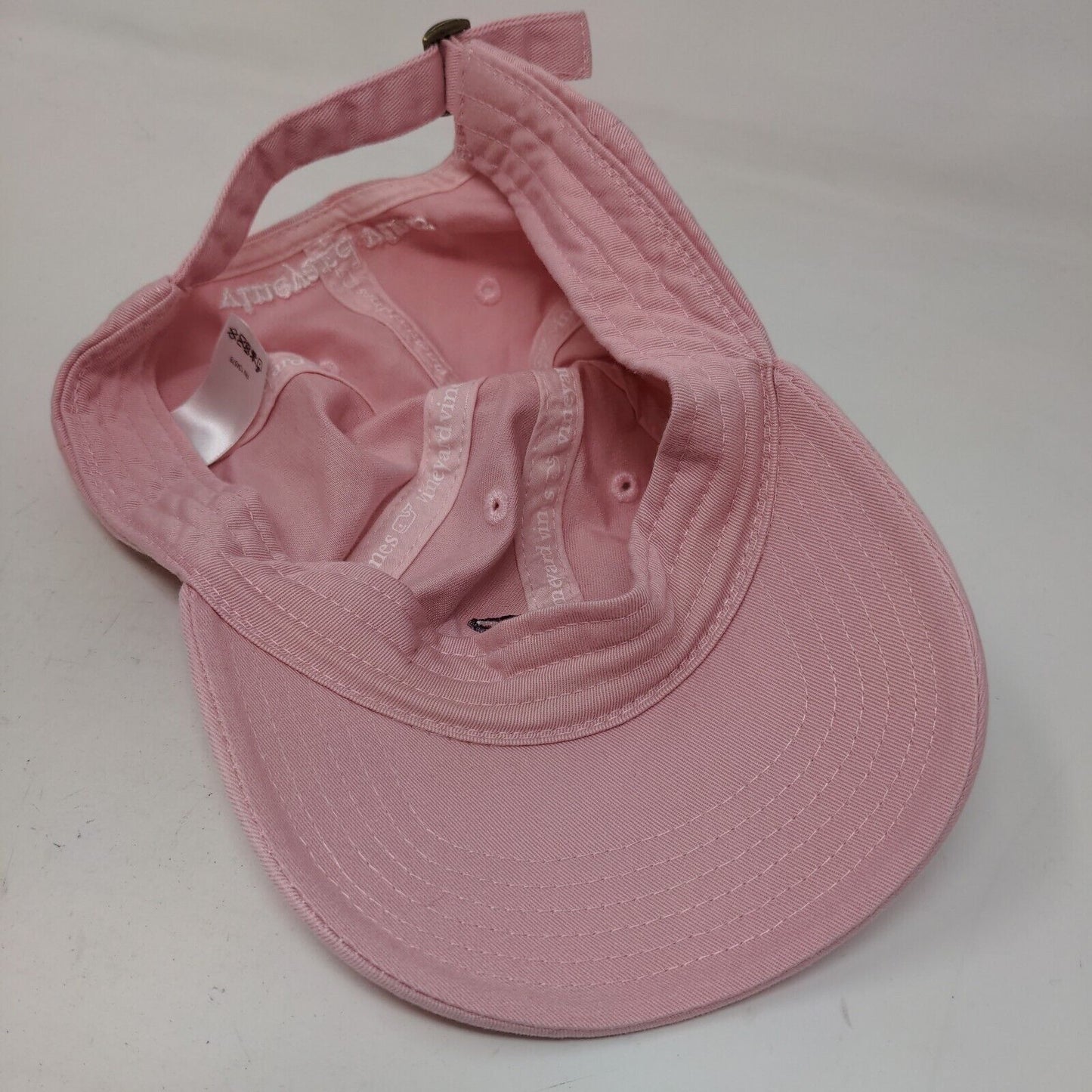 Vineyard Vines Women's Slideback Hat Pink Embroidered Patriotic Whale Logo