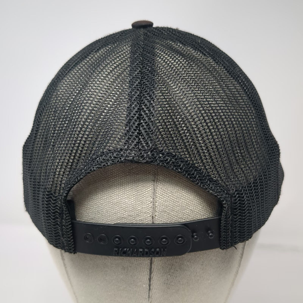 Richardson Trucker Hat Black OSFM Snapback PFL Championship Gold Logo Mesh Pro
