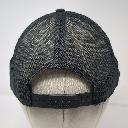 Richardson Trucker Hat Black OSFM Snapback PFL Championship Gold Logo Mesh Pro