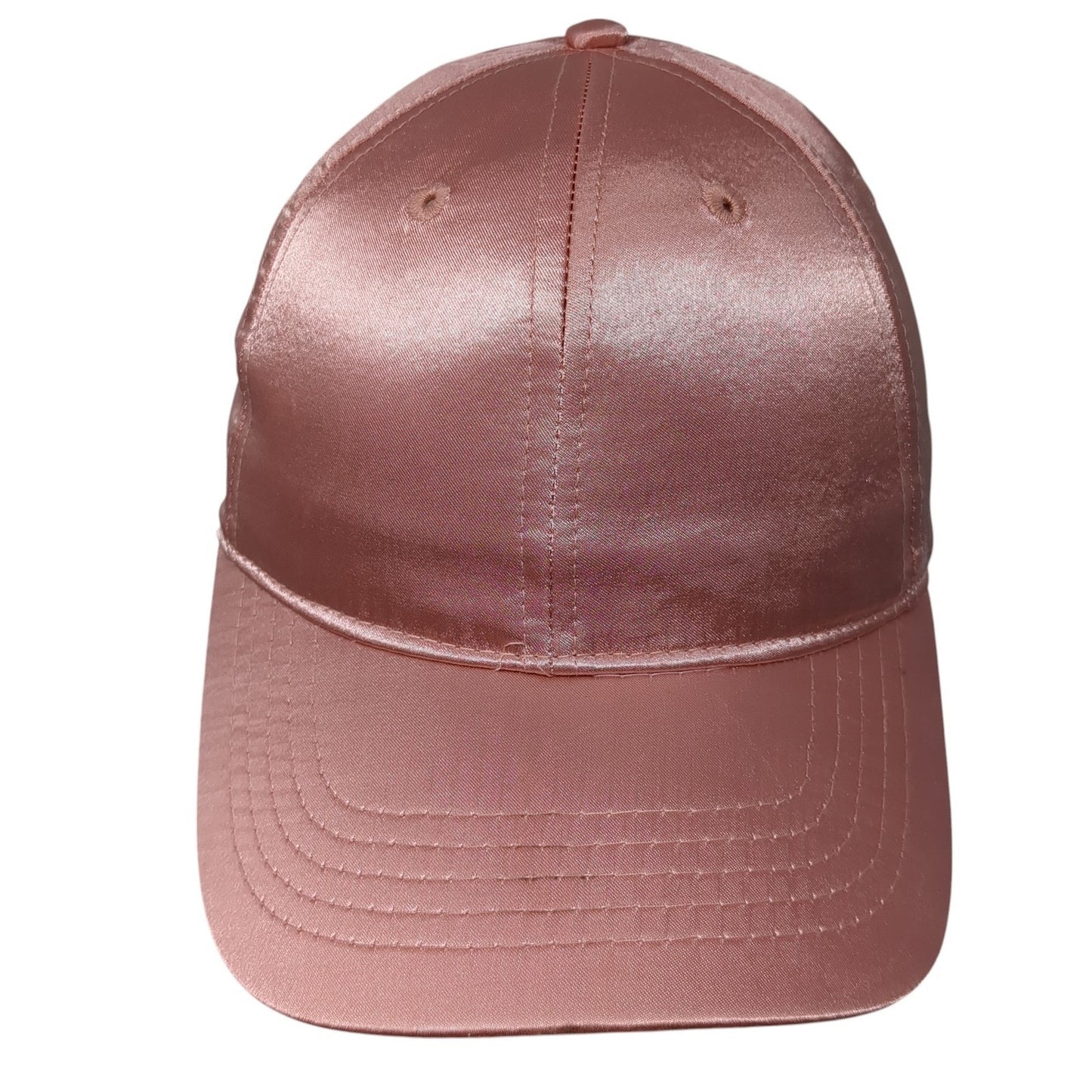 Unbranded Slideback Baseball Cap Pink One Size Adjustable Vented Holes Blank