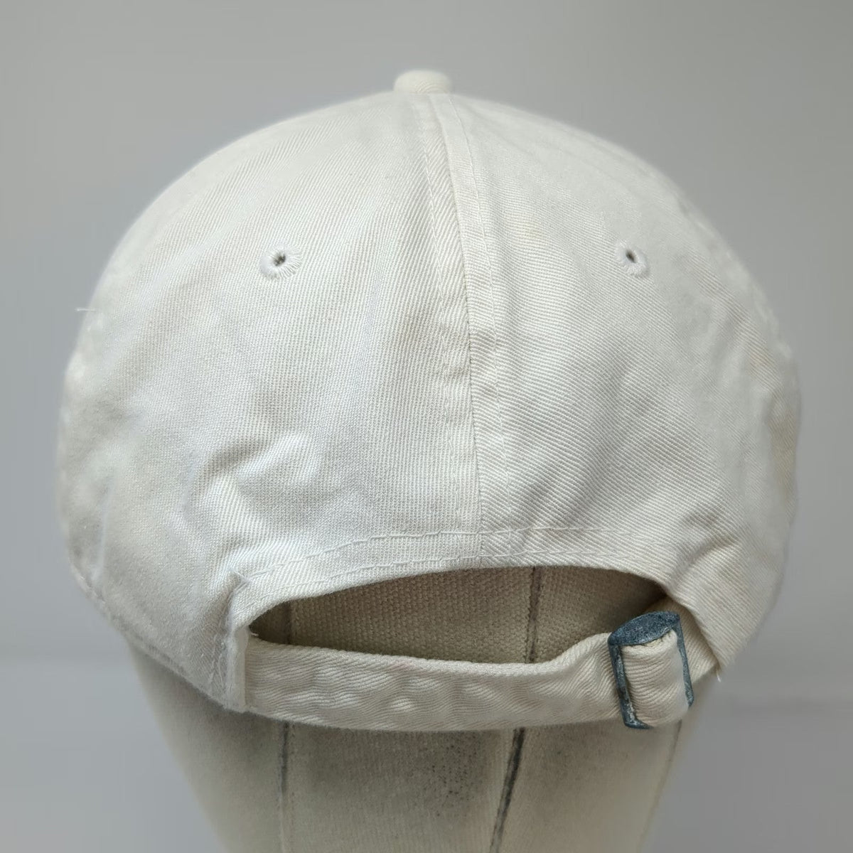OC Sea Island Hat Baseball Cap White One Size Pink Script Embroidery Strap