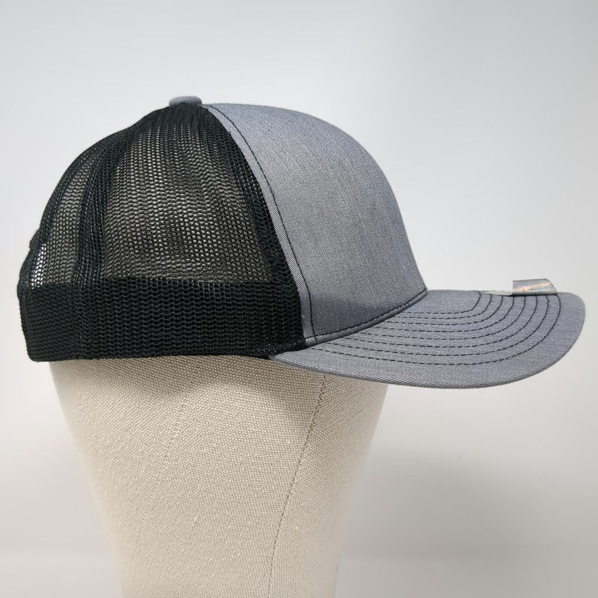Pacific Headwear Trucker Hat Gray Black One Size High Mountain Dirtworks Logo