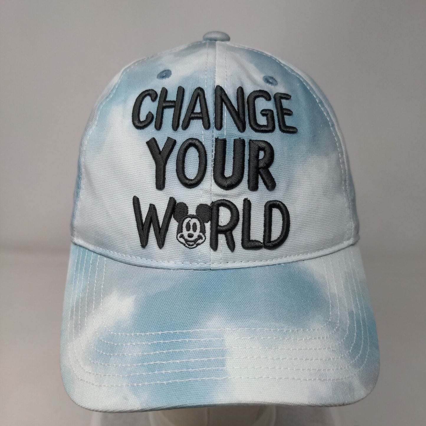 Change Your World Mickey Mouse Slideback Hat Multicolor One Size Tie Dye Disney