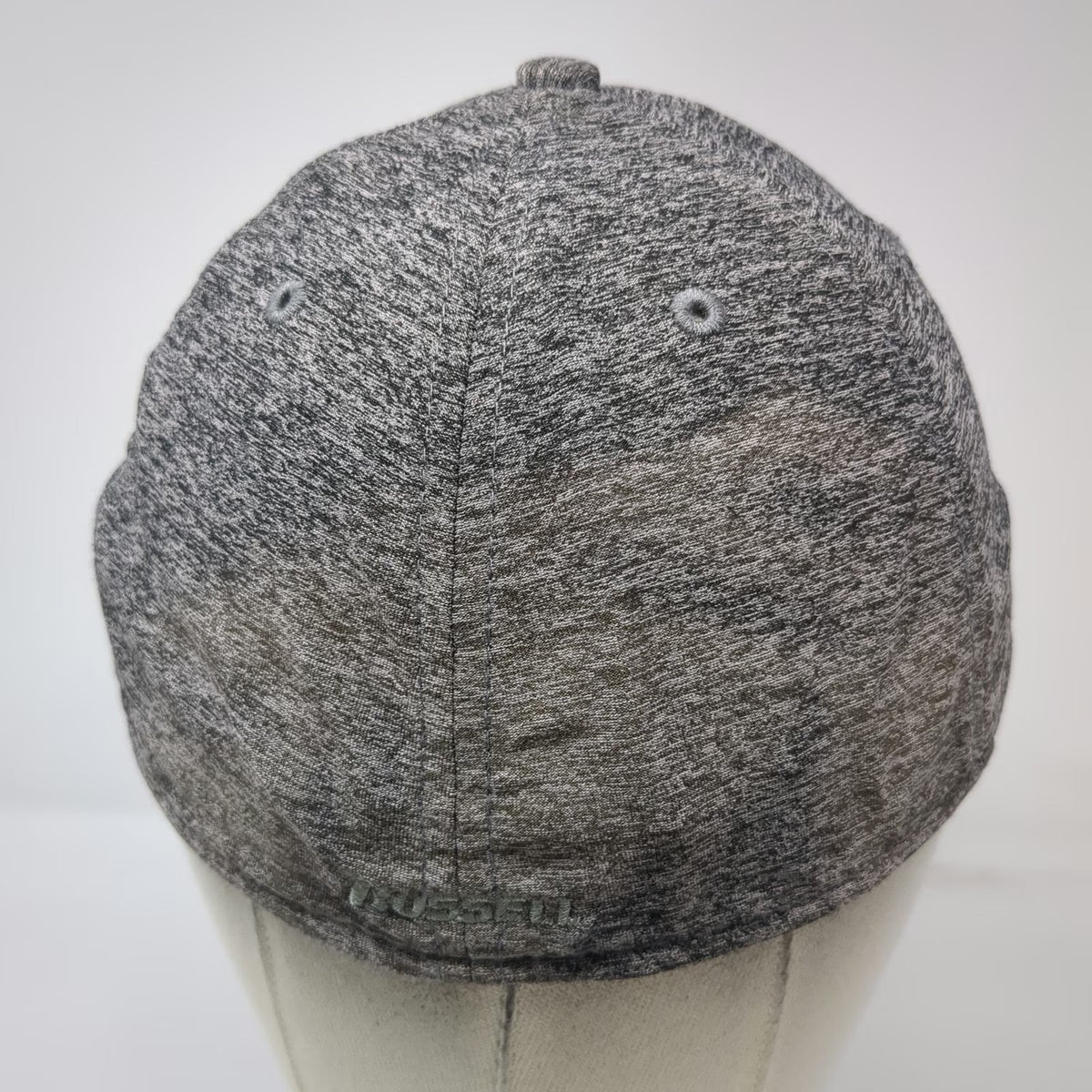 Russell Baseball Cap Gray One Size Heathered Stretch Fit Dri-Power Athletic Hat