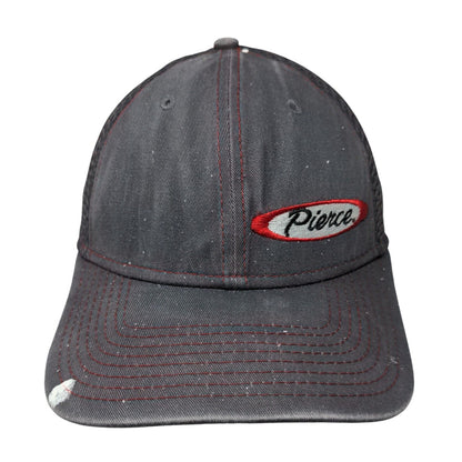 Pierce Mesh Back Fitted Hat Gray Large-XL Embroidered New Era 39Thirty