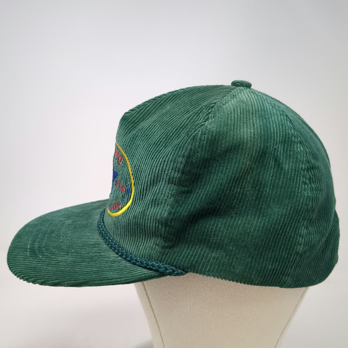 OTTO Trucker Green Hat One Size Corduroy Monsanto Idaho OSHA Star Rope Strapback