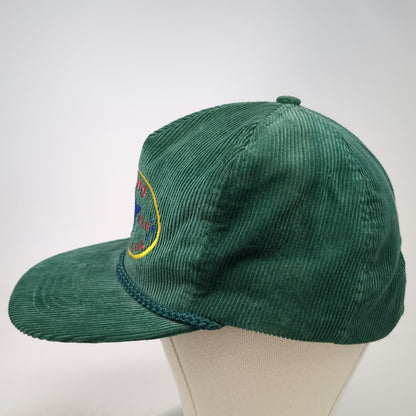 OTTO Trucker Green Hat One Size Corduroy Monsanto Idaho OSHA Star Rope Strapback