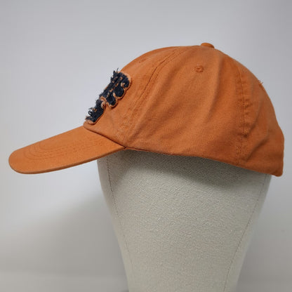 Strand Headwear Baseball Cap Orange Blue One Size Myrtle Beach Frayed Applique