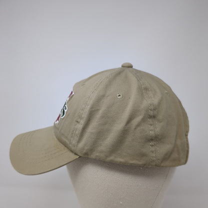 Papa's Pub & Grill Strapback Hat Tan One Size Adjustable Embroidered