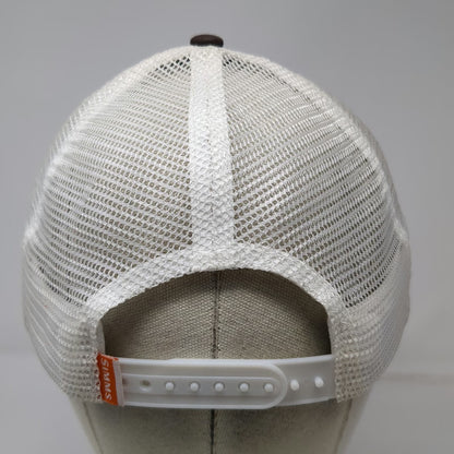 Simms Trucker Hat Brown One Size Mesh Back Fishing Products Patch Snapback Gear