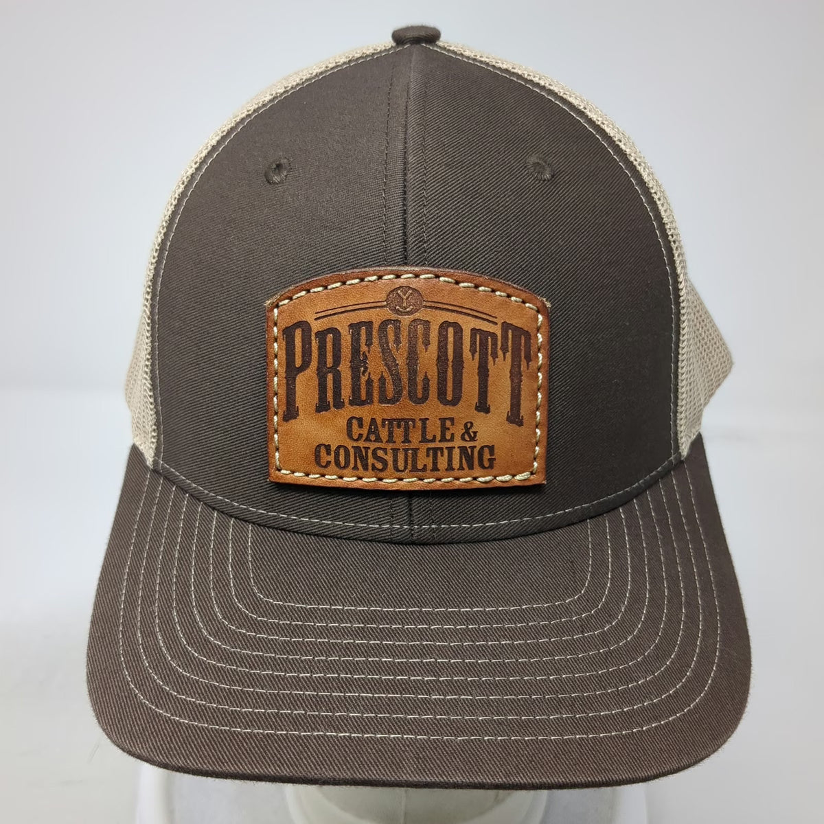 Richardson Trucker Hat Brown One Size Mesh Back Prescott Cattle & Consulting