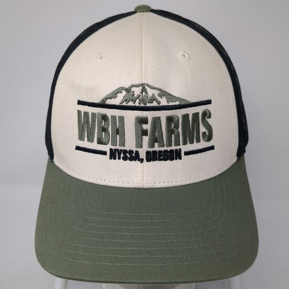 Richardson Trucker Hat Green White One Size WBH Farms Nyssa Oregon Mountain