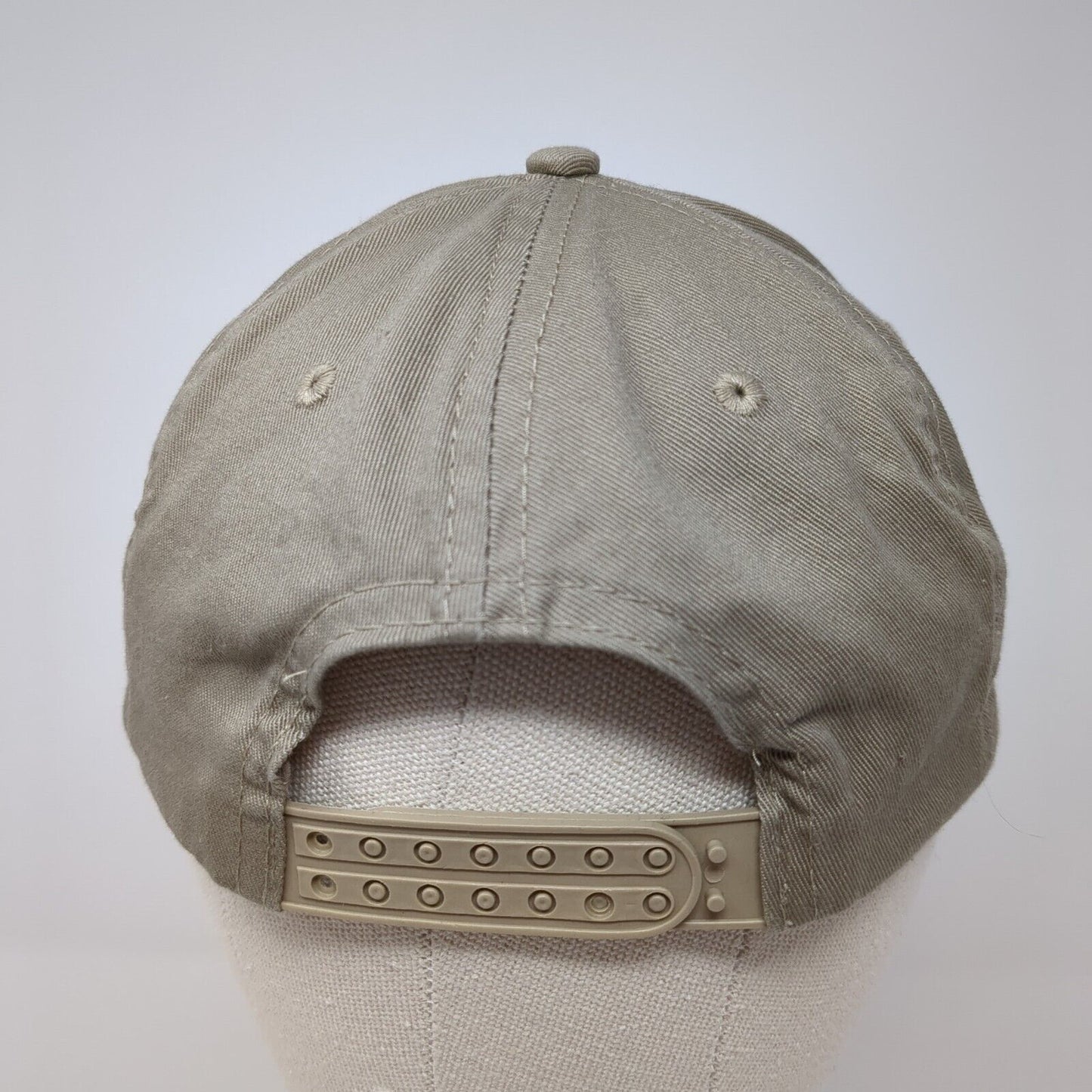 CanCun 2015 Snapback Hat Tan One Size Adjustable Rhinestone 6 Panel Cobra