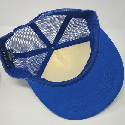 Hawthorn Junction Lizzy On Main Trucker Hat Blue OS Adjustable Mesh Hit Wear