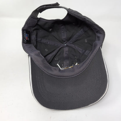 Albi's Strapback Hat Gray One Size Adjustable Embroidered 6 Panel Cap America