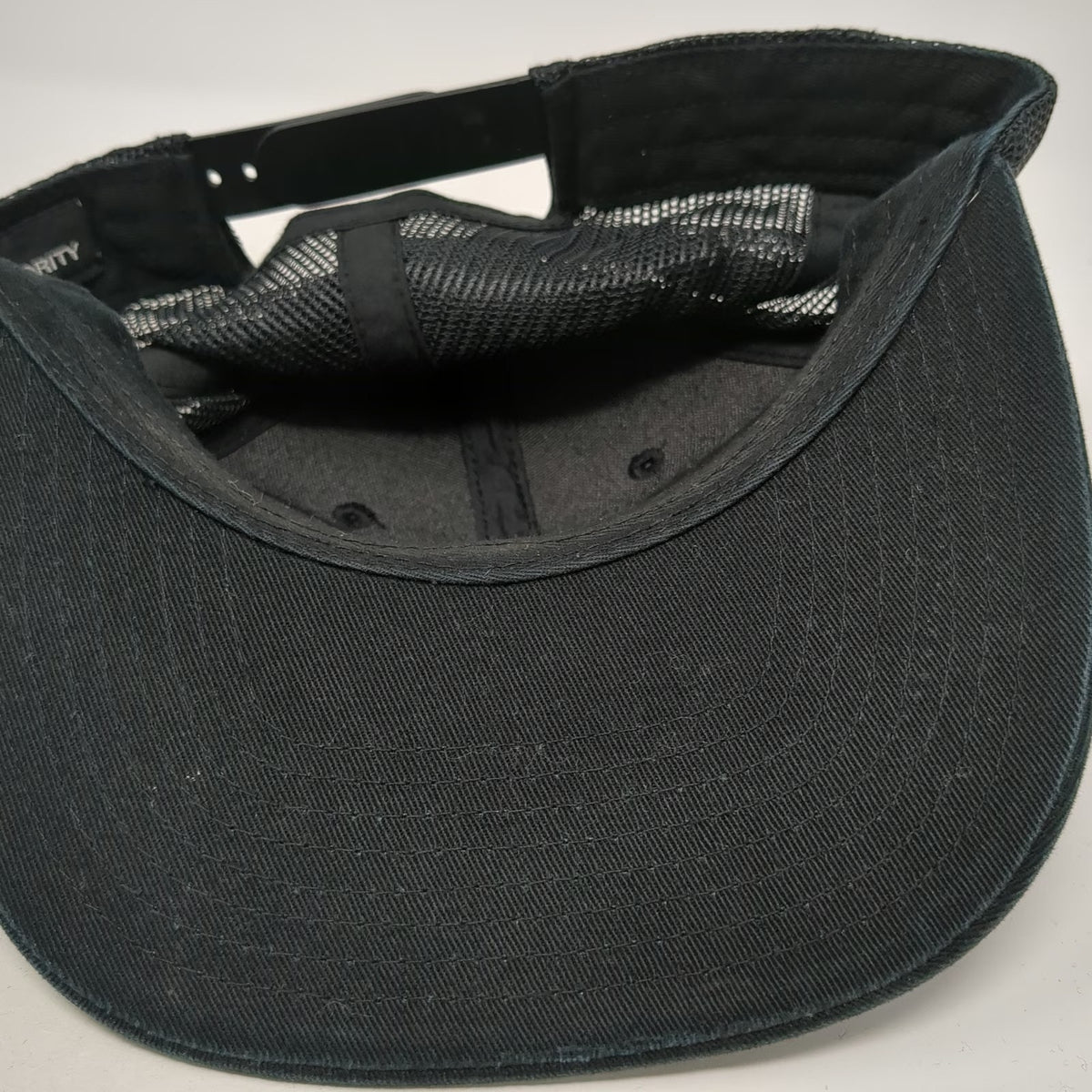 Port Authority Trucker Hat Black One Size B.W & Wrecker Service Mesh Snapback
