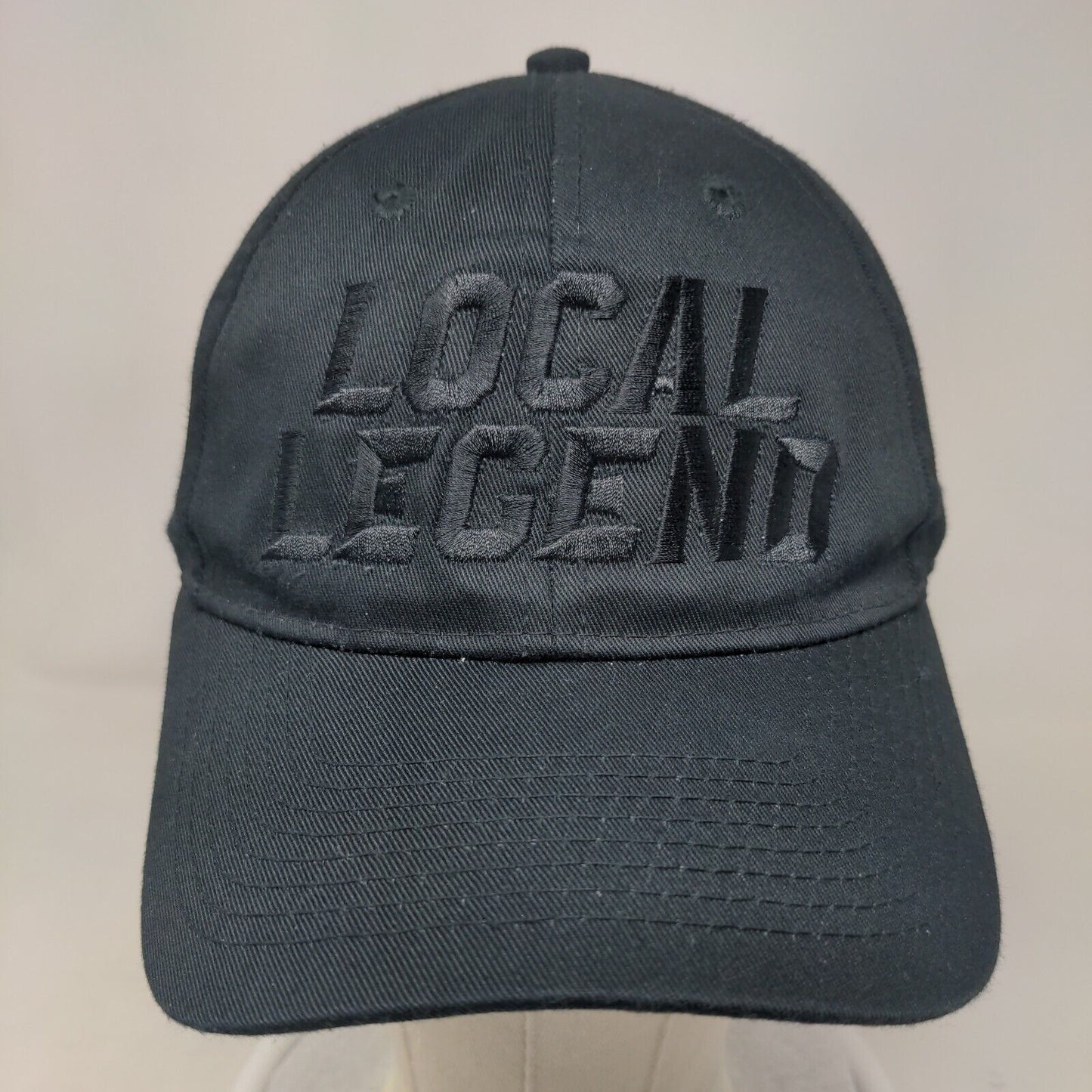 Local Legend Slideback Hat Black One Size Embroidered Port Authority