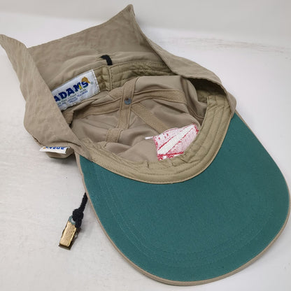 Adams Baseball Cap Beige OS Divers Alert Network DAN Scuba Diving Neck Flap