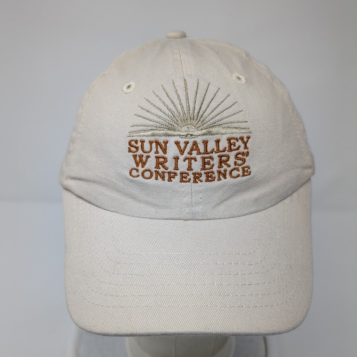 Sun Valley Writers Conference Women's Slideback Hat Tan Small OS Embroidered