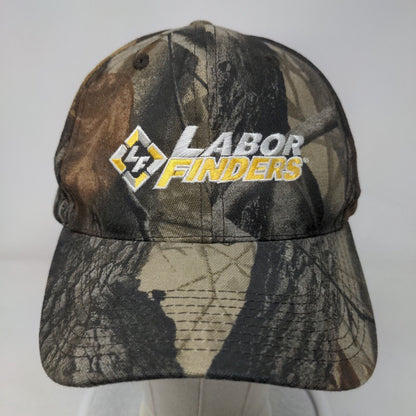 Labor Finders Slideback Hat Camo OSFM Embroidered Realtree Hardwoods