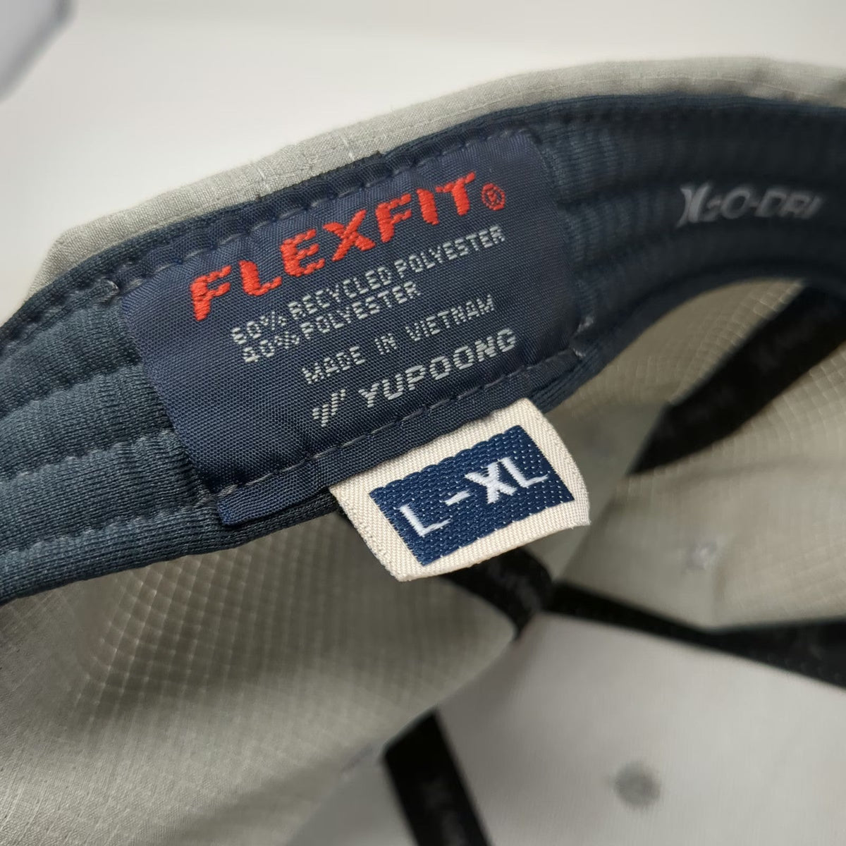 Hurley Baseball Cap Gray XL Flexfit Embroidered Logo Recycled Surf Hat