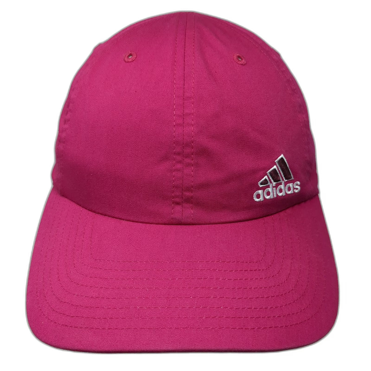 Adidas Baseball Cap Pink One Size Embroidered Logo Climalite Adjustable Hat