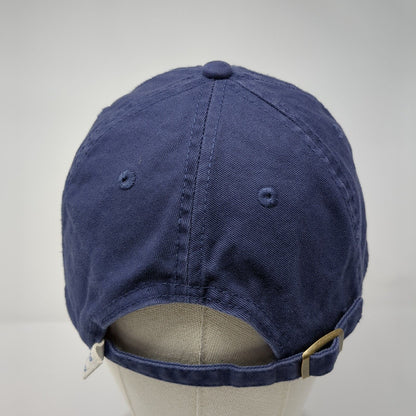 Life is Good Slideback Hat Blue One Size Adjustable Embroidered 6 Panel Cotton