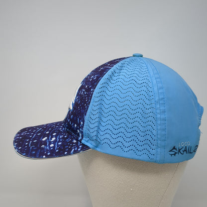 Loco Kaile Snapback Hat Blue One Size Adjustable Embroidered Mesh Back