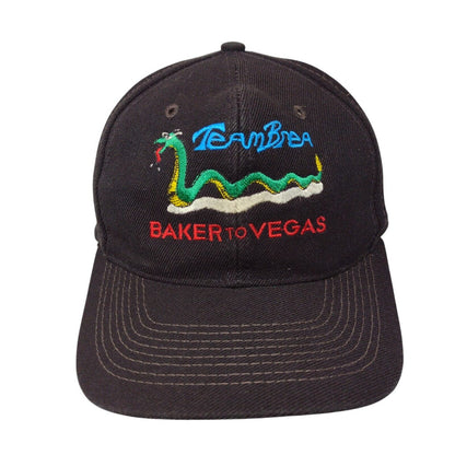 TeamBrea Baker To Vegas Snapback Hat Black One Size Adjustable Embroidered
