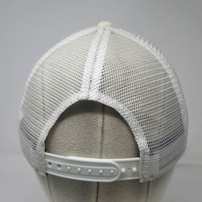 TaylorMade Trucker Hat White OSFM Mesh Back Snapback Golf Structured Logo Cap