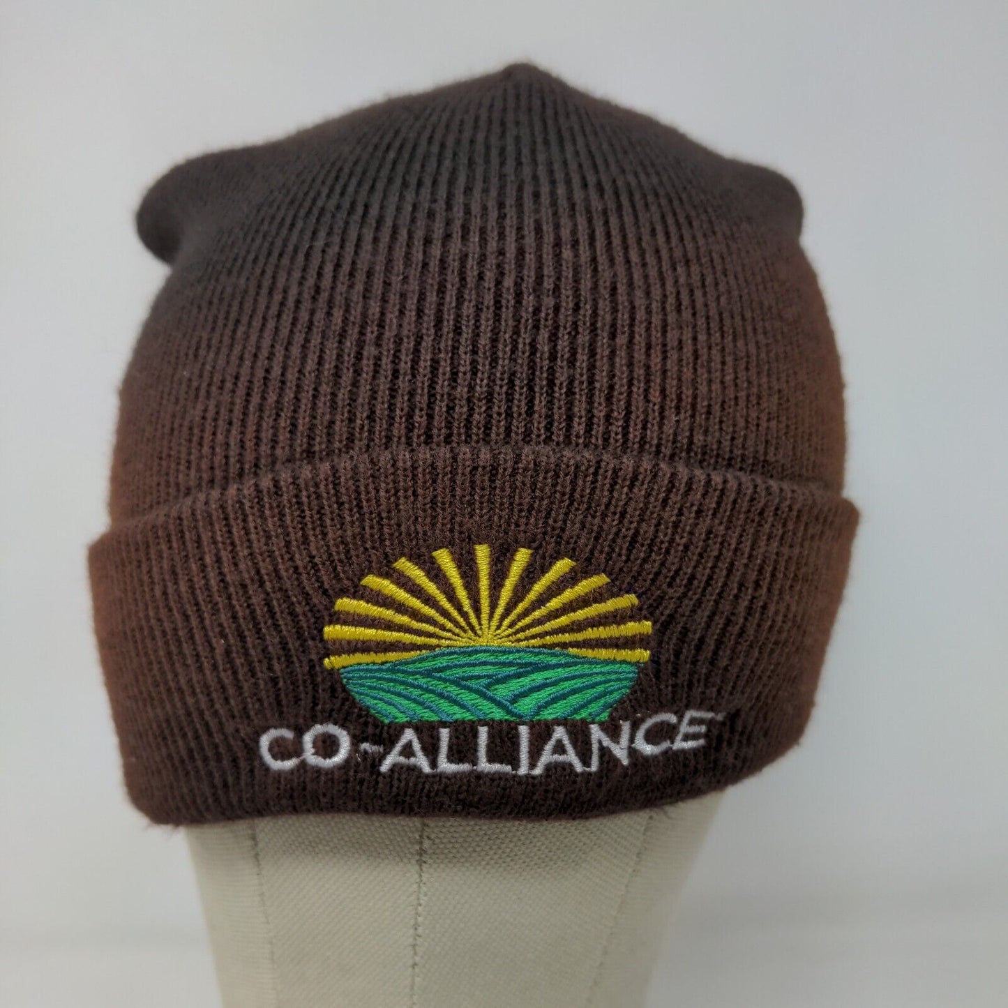 Richardson Men's Knit Beanie Hat Black Embroidered Co-Alliance Seeds Logo