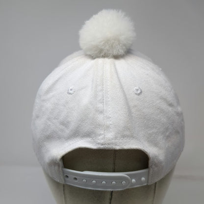 Mad Engine Snowman White One Size Snapback Hat 3D Carrot Nose Pom-pom Christmas
