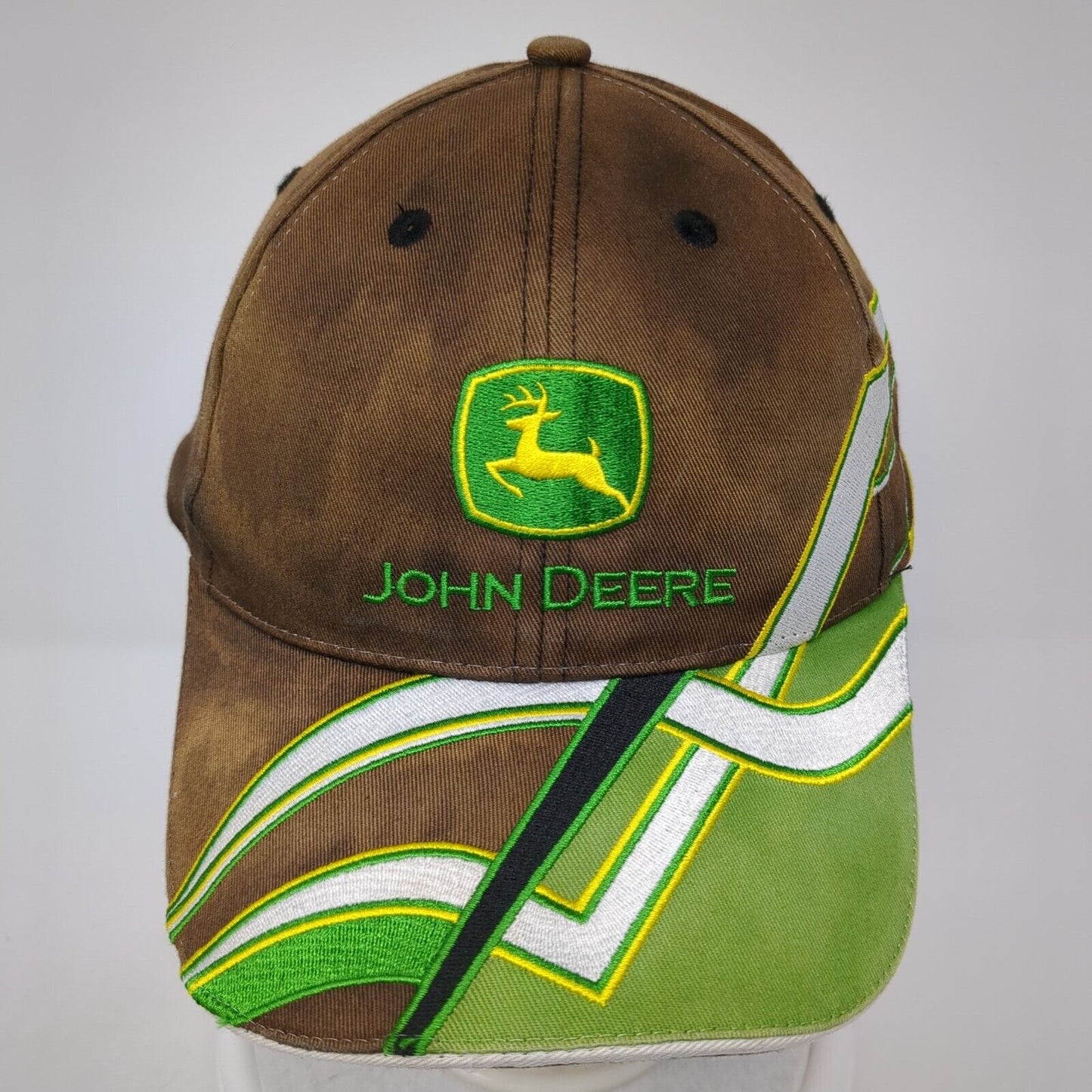 John Deere Strapback Hat Multicolor One Size Embroidered K-Products