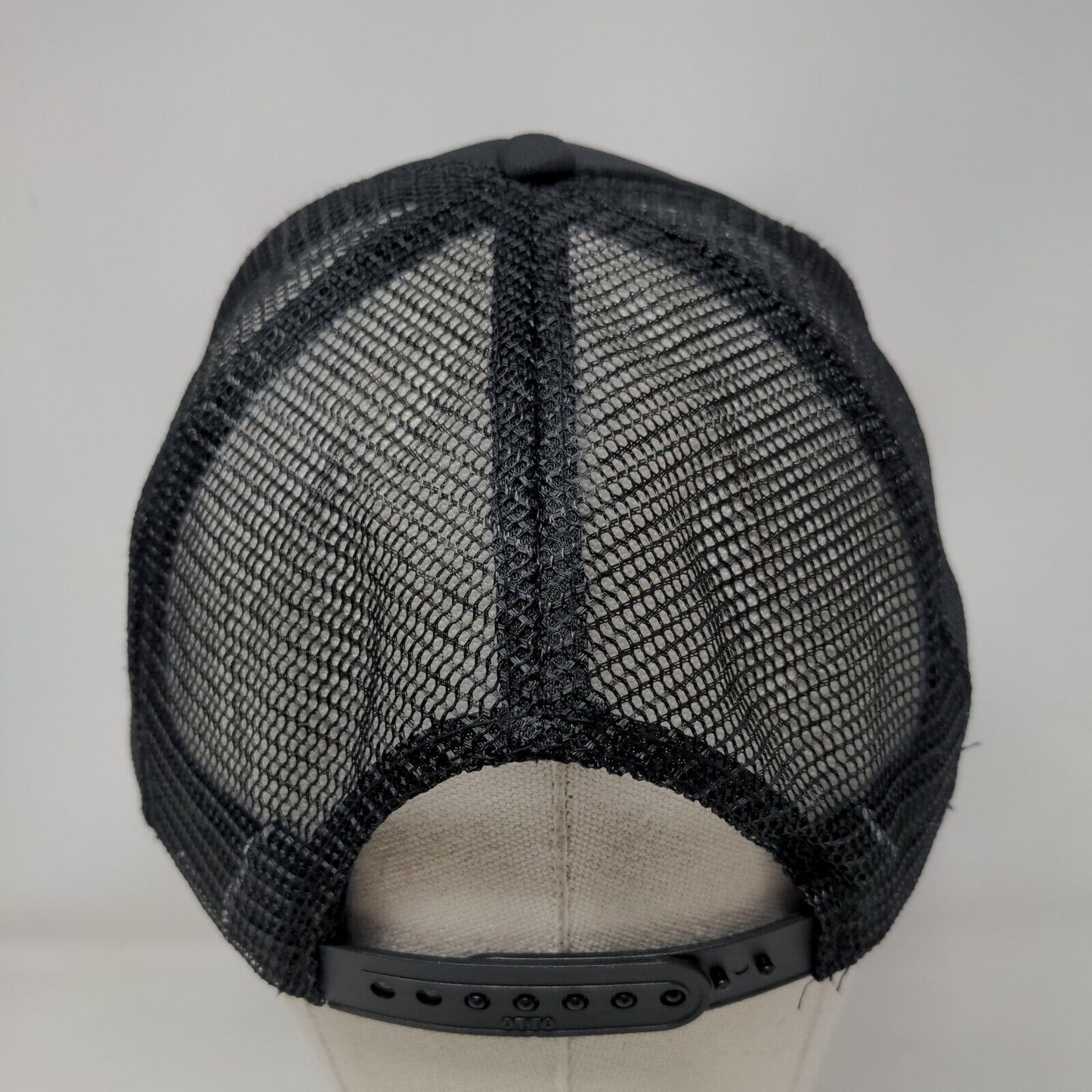 Restore Snapback Trucker Hat Black OSFM Adjustable Mesh Back Rope Otto