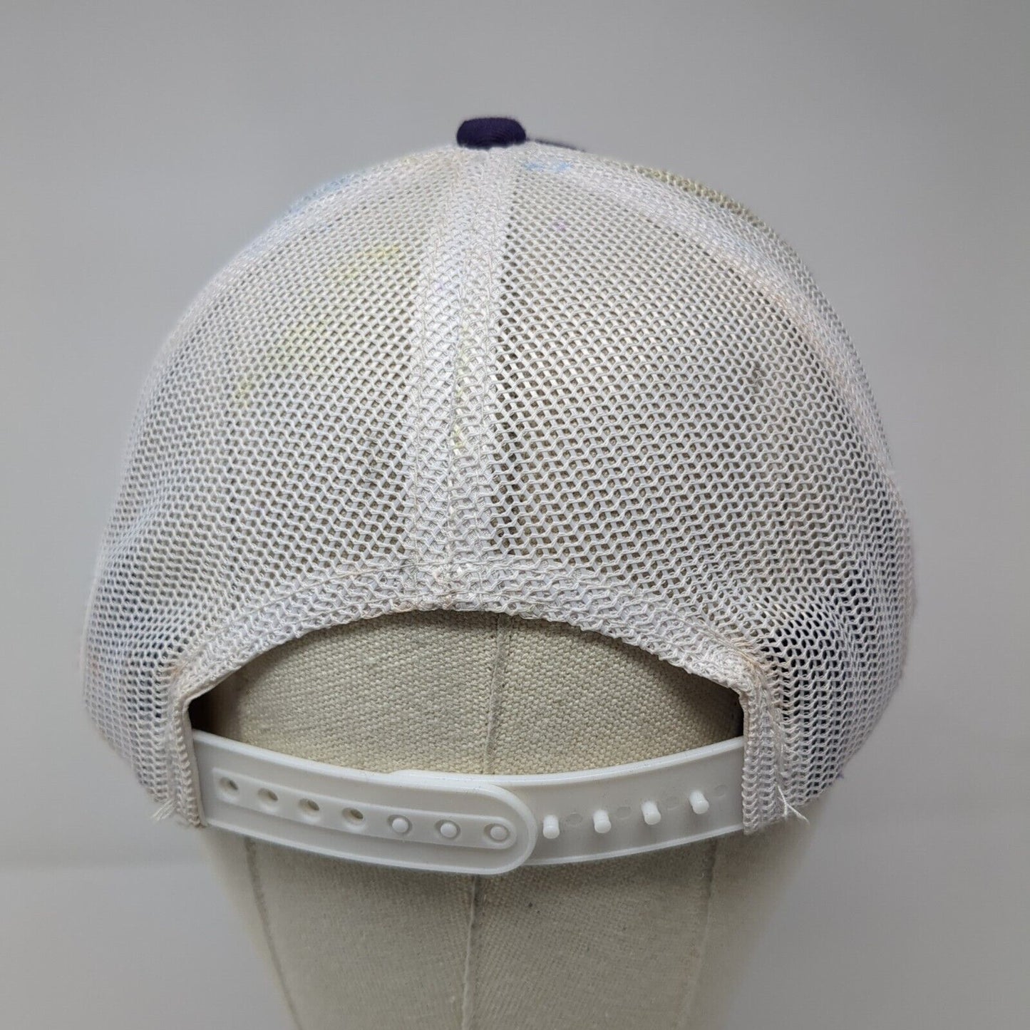 McCall Parks & Rec Snapback Trucker Hat Purple One Size Adjustable Mesh Back