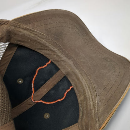 STIHL Baseball Cap Brown One Size Mesh Back Patch Strapback Chainsaw Tough hat