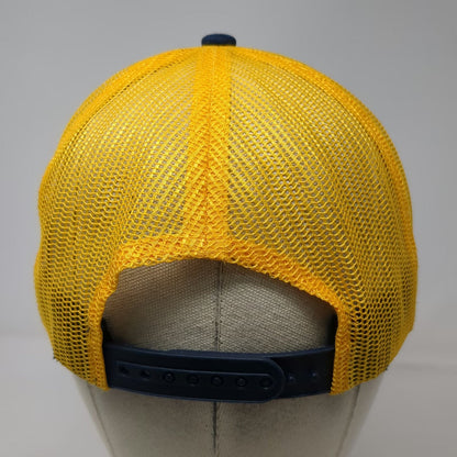 Modelo Trucker Hat Blue Yellow One Size Mesh Back Snapback Cerveza Beer Logo